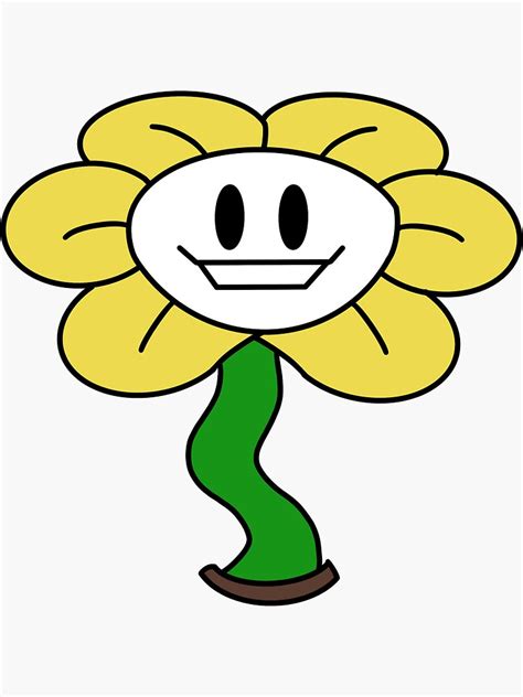 Flowey Sticker For Sale By Artninjaguy Redbubble