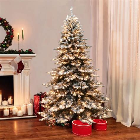 Nearly Natural LED Fir Artificial Christmas Tree With 200 Multi Color