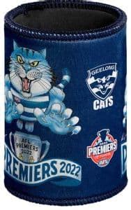 Geelong Cats 2022 AFL Premiers Mark Knight Can Cooler SavvySupporter