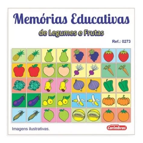 Jogo Da Memoria Para Uso Escolar Tema Legumes E Frutas Iotys Mebuscar