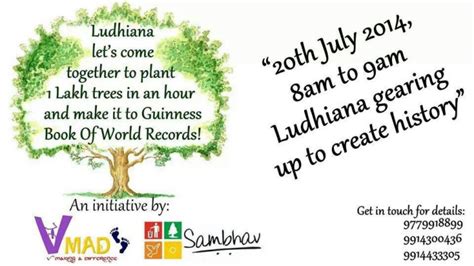 Ludhiana World Record Planting Lakh Trees In Hour Sikhnet