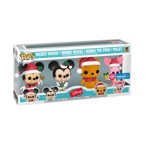 Buy Pop! Disney Holiday (Flocked) 4-Pack at Funko.