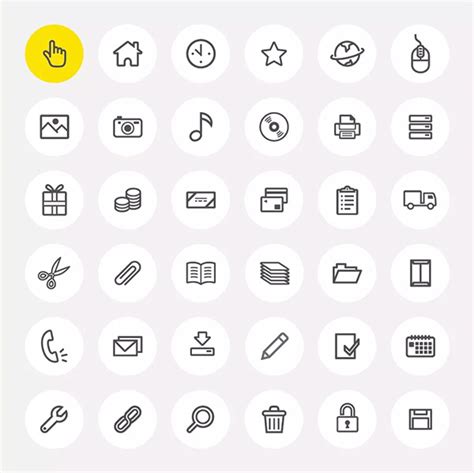 2000 Beautiful Free Outline Icons For Graphic And Web Designers