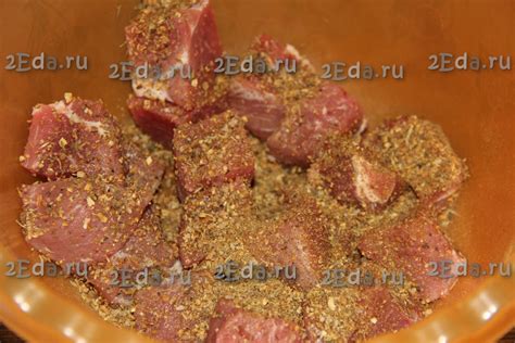 Шашлык из свинины на шпажках с картошкой в духовке - пошаговый фоторецепт