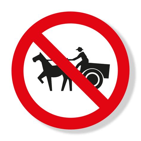 Circulación Prohibida De Vehículos Tracción Animal SR 25 JOP Avisos