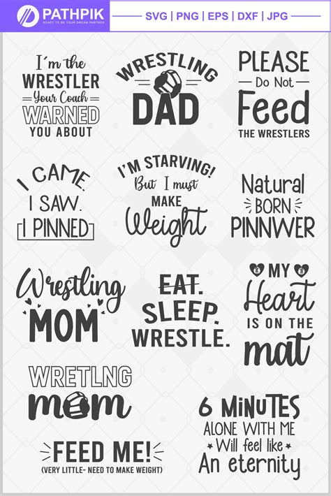 Wrestling Quotes SVG Wrestling Family Svg Wrestling Mom Svg - Etsy.de ...