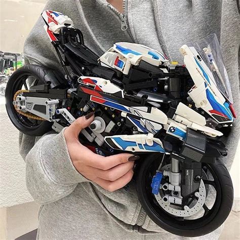 Blocos De Construção Compatíveis Lego Bmw M1000RR Motocicleta