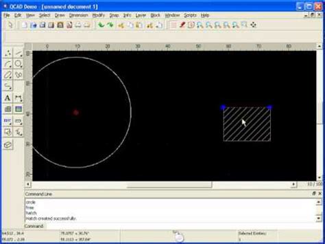 Tutorial QCAD 22 De 32 Hachura YouTube