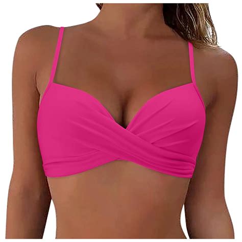 Towed Women Underwire Bikini Top Only Push Up Swim Top Bra Swimsuit