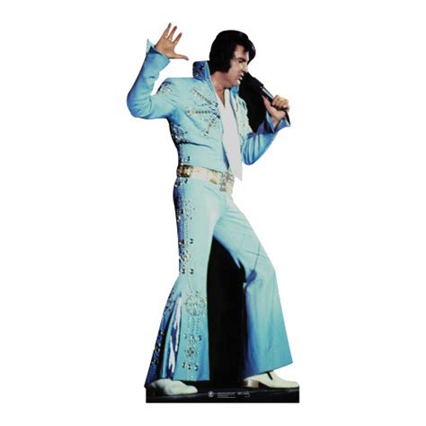 Elvis Presley Blue Jumpsuit Cardboard Cutout Free Shipping