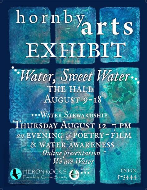 Hornby Island BC Upcoming Events Water Sweet Water