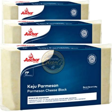 Jual Anchor Keju Parmesan Blok Parmesan Block Shopee Indonesia