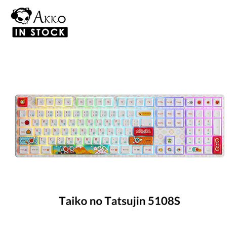 Akko Taiko No Tatsujin S Wired Hot Swappable Mechanical Keyboard With Rgb Backlit Jda