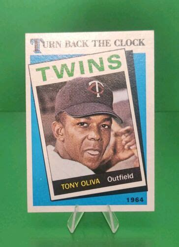 Tony Oliva HOF Turn Back The Clock 1989 Topps 665 Minnesota Twins