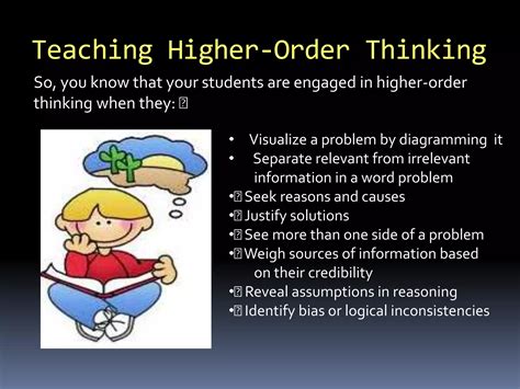 Teaching Higher Order Thinking And 21st Century Skills Ppt