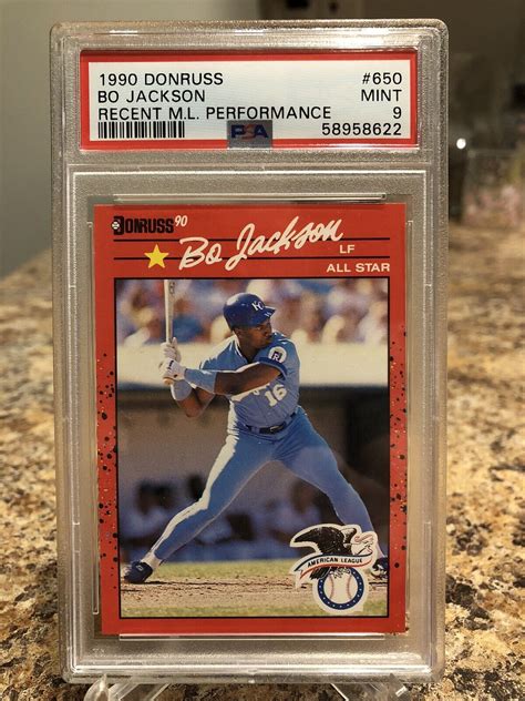 Donruss All Star Bo Jackson Recent Major League Performance Error