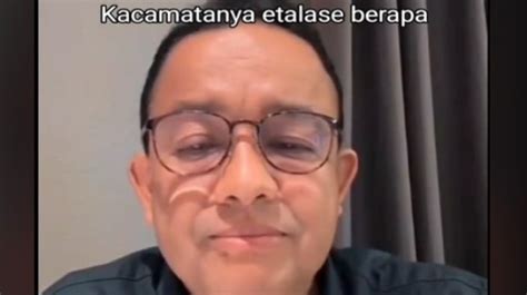 Anies Baswedan Bingung Ditanya Etalase Saat Live Tiktok Cari