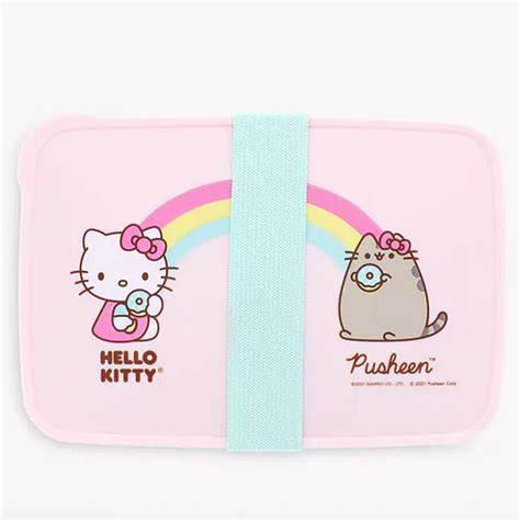 Hello Kitty X Pusheen Lunch Box With Cutlery Japanla