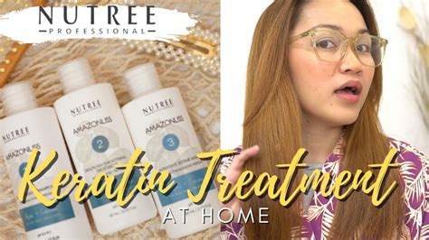 I Did Keratin Treatment At Home Ft Nutree Professional Wander Pearl ️ Youtube