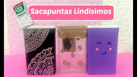 Sacapuntas Con Cajitas De Tic Tac Brenda Pe Youtube