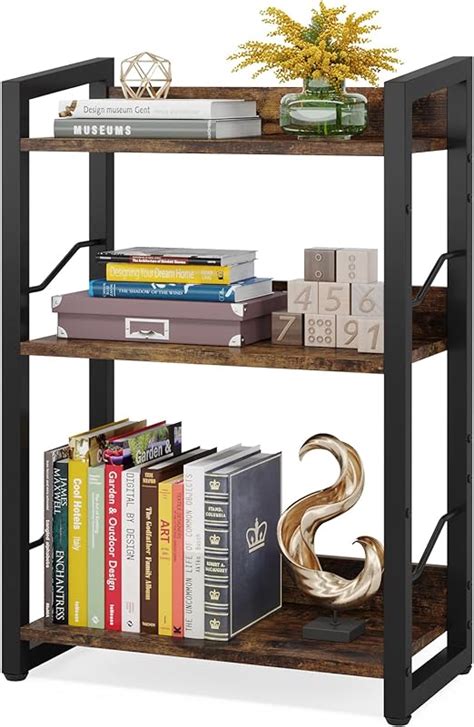 Amazon Hosfais Book Shelf Small Bookshelf Tier Wood Bookcase