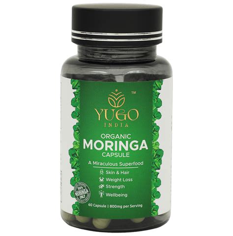 Yugo India Organic Moringa Capsule Buy Bottle Of 60 0 Capsules At Best