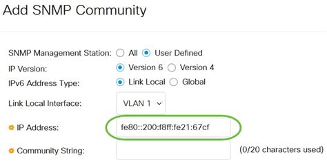 Configure Simple Network Management Protocol Snmp Communities On A