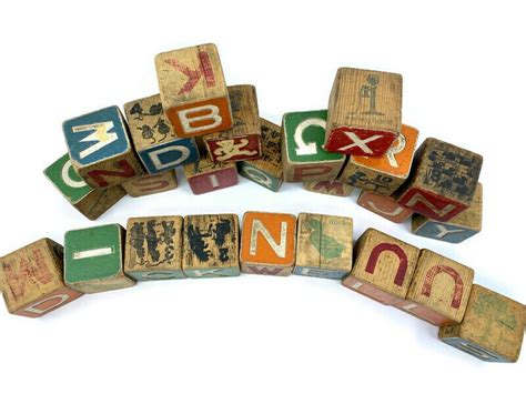 Vintage Wooden Toy Blocks – Duckwells