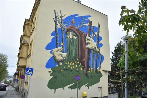 Borowy czyli nowy mural w Bielsku Białej Oficjalna prezentacja