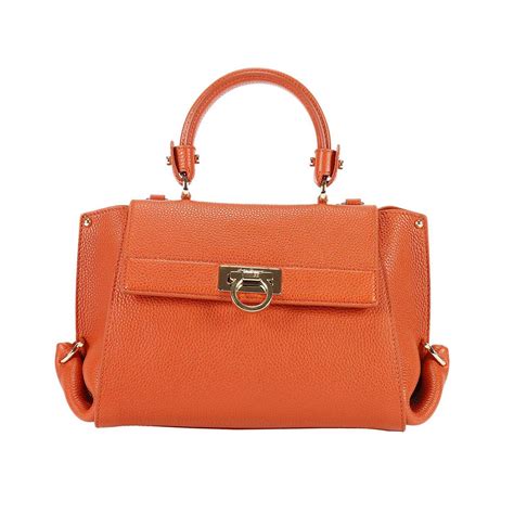 Lyst Ferragamo Mini Bag Handbag Women In Orange