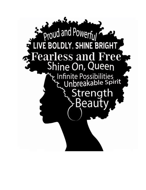 Woman Svg Afro Svg Black Woman Svg Afro Woman Svg Black Queen Svg