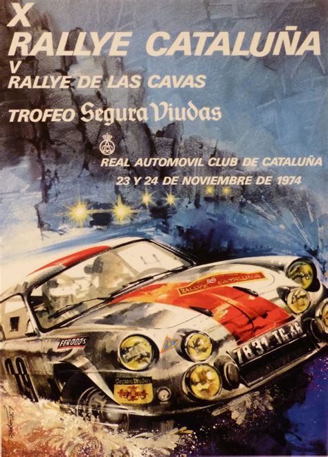 1974 Rally Catalunya Poster Auto