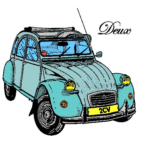 CITROEN 2 CV YAHOO IMAGES Citroen 2CV Art Car Sketching