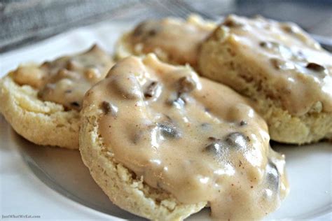 Biscuits and Mushroom Gravy - Gluten Free & Vegan