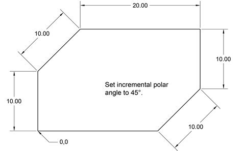 Using AutoCAD Polar Tracking With The Line Command Free AutoCAD Tutorials