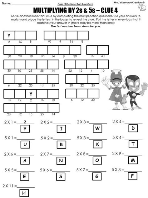 Free Math Mystery Pictures Worksheets