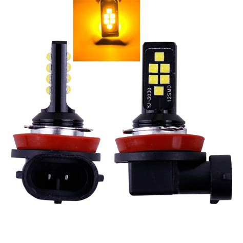 Jual 2Pcs Lampu Kabut Mobil Super Terang Lampu LED Mobil Putih Kuning