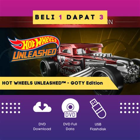 Jual HOT WHEELS UNLEASHED Game Of The Year Edition Game PC Original DVD DL GB Jakarta