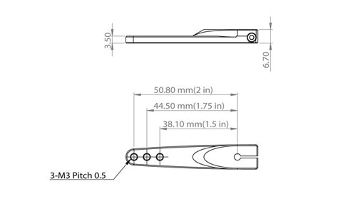 MKS X8 ALUMINUM SERVO ARM, 2-INCH – Flex Innovations