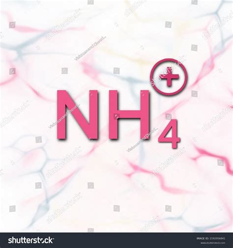 Ammonium Cation Positively Charged Polyatomic Ion Stock Illustration ...