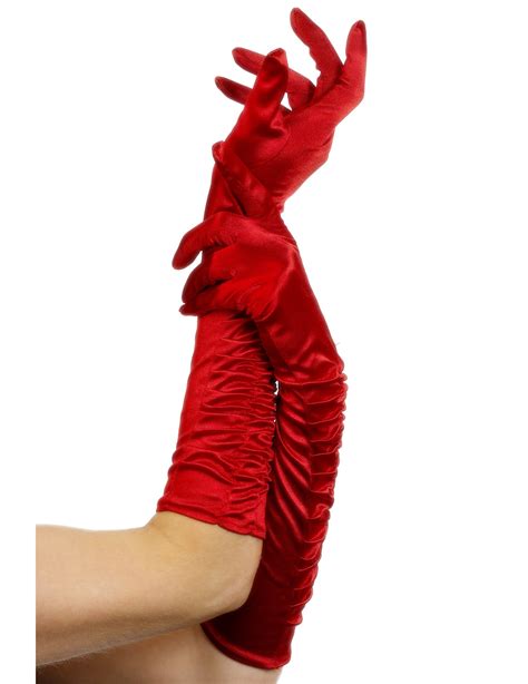 Guantes Rojos Largos Accesorios Y Disfraces Originales Baratos Vegaoo