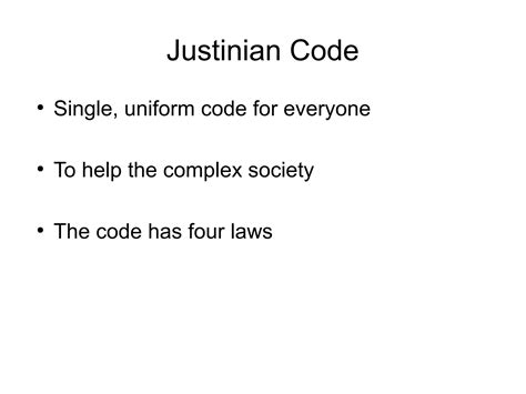 Why Was The Justinian Code Important 6