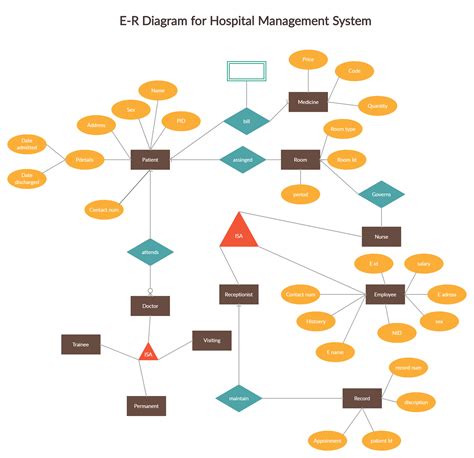pin  entity relationship diagram templates