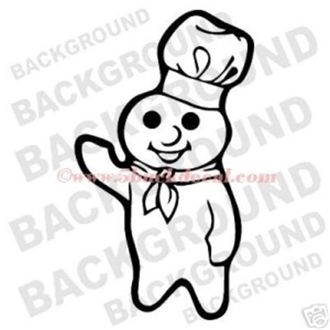 PILLSBURY DOUGHBOY Car Window Sticker Vinyl Decal EBay