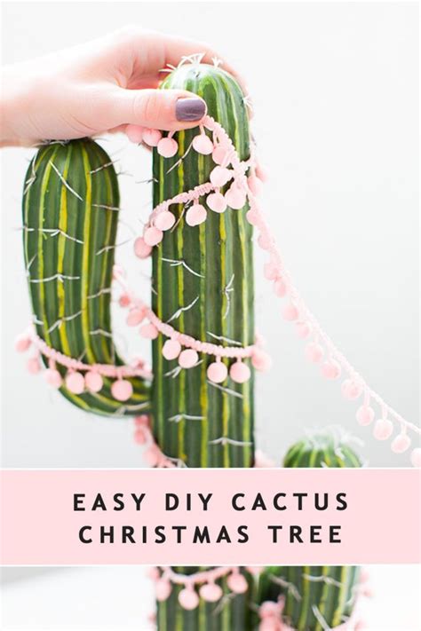 DIY Christmas Tree Cactus Idea You Will Absolutely Love — Sugar & Cloth