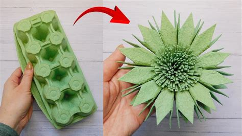 I Made Amazing Flower From Egg Cartons Youll Love This Recycled