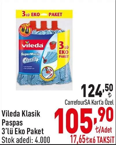 Vileda Klasik Paspas L Eko Paket Ndirimde Market