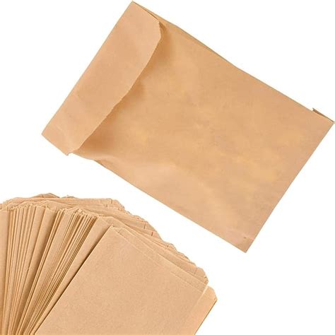 Paper Sandwich Bags Kraft Brown 200 Pack Biodegradable