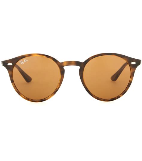 Lyst Ray Ban Rb2180 Round Sunglasses In Brown