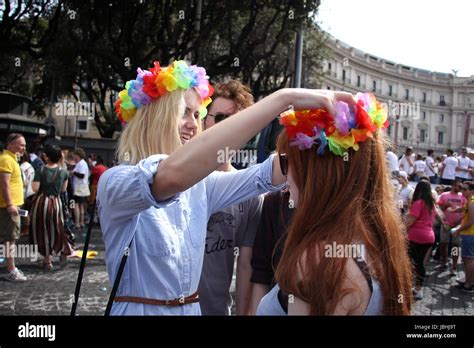 Rome Italy 10th June 2017 People Celebrate Gay Pride In Rome Italy Gari Wyn Williams Alamy